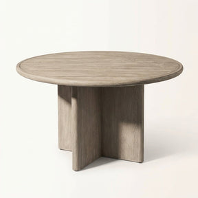 Noa Round Dining Table Teak - Back View