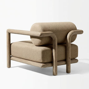 Noa Lounge Chair Teak - Back View