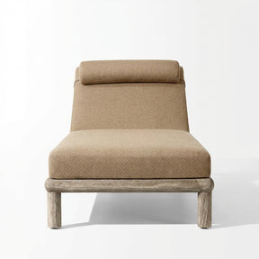 Noa Sun Lounger Teak - Front View