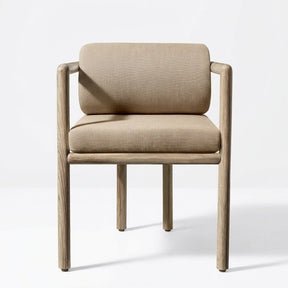 Noa Dining Armchair Teak - Front View
