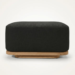 Aris Ottoman Teak - Front View