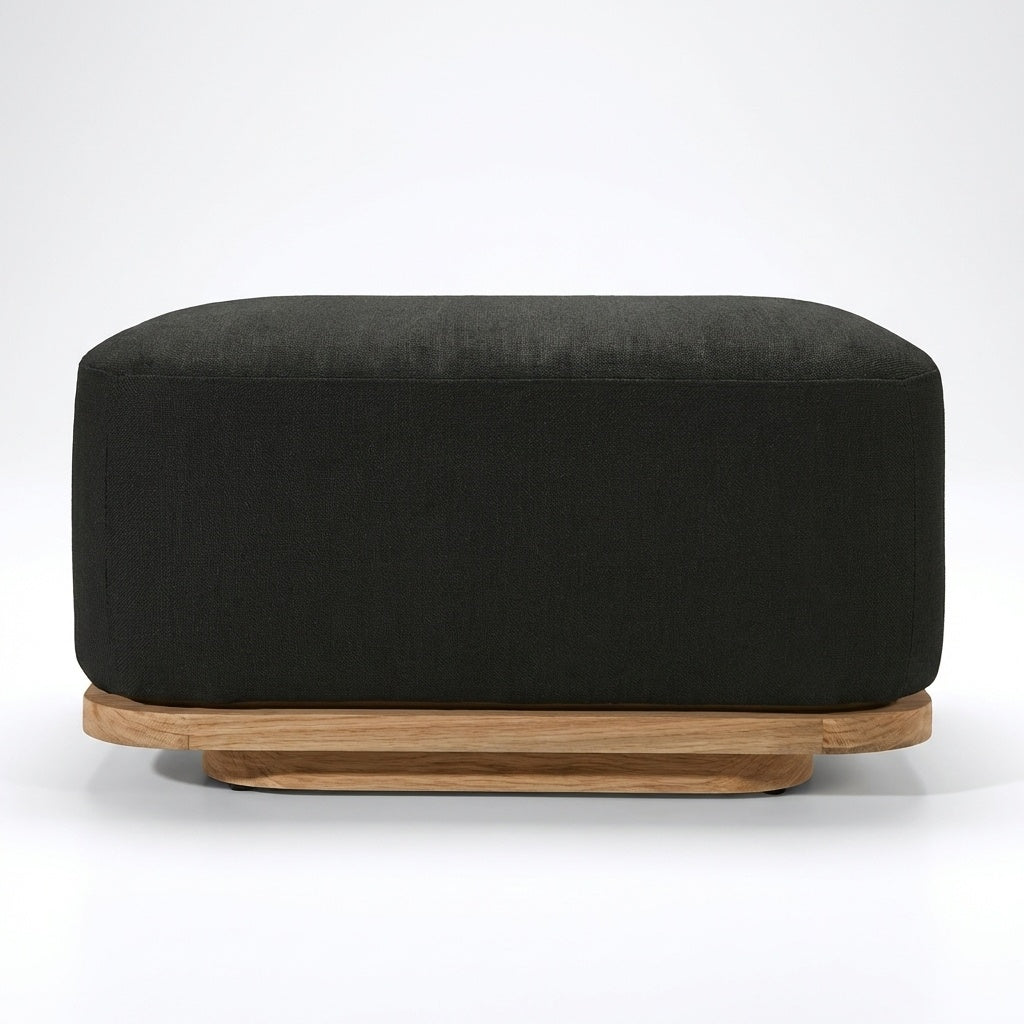 Aris Ottoman Teak - Side View