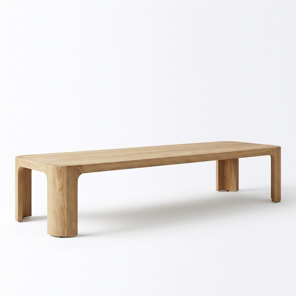 Aris Coffee Table Teak - Back View