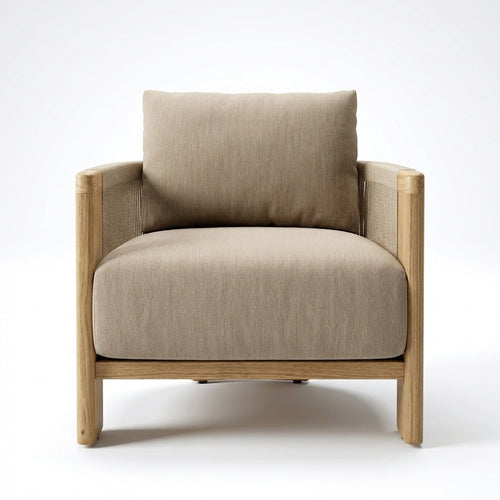 Altair Lounge Chair Teak - Front View