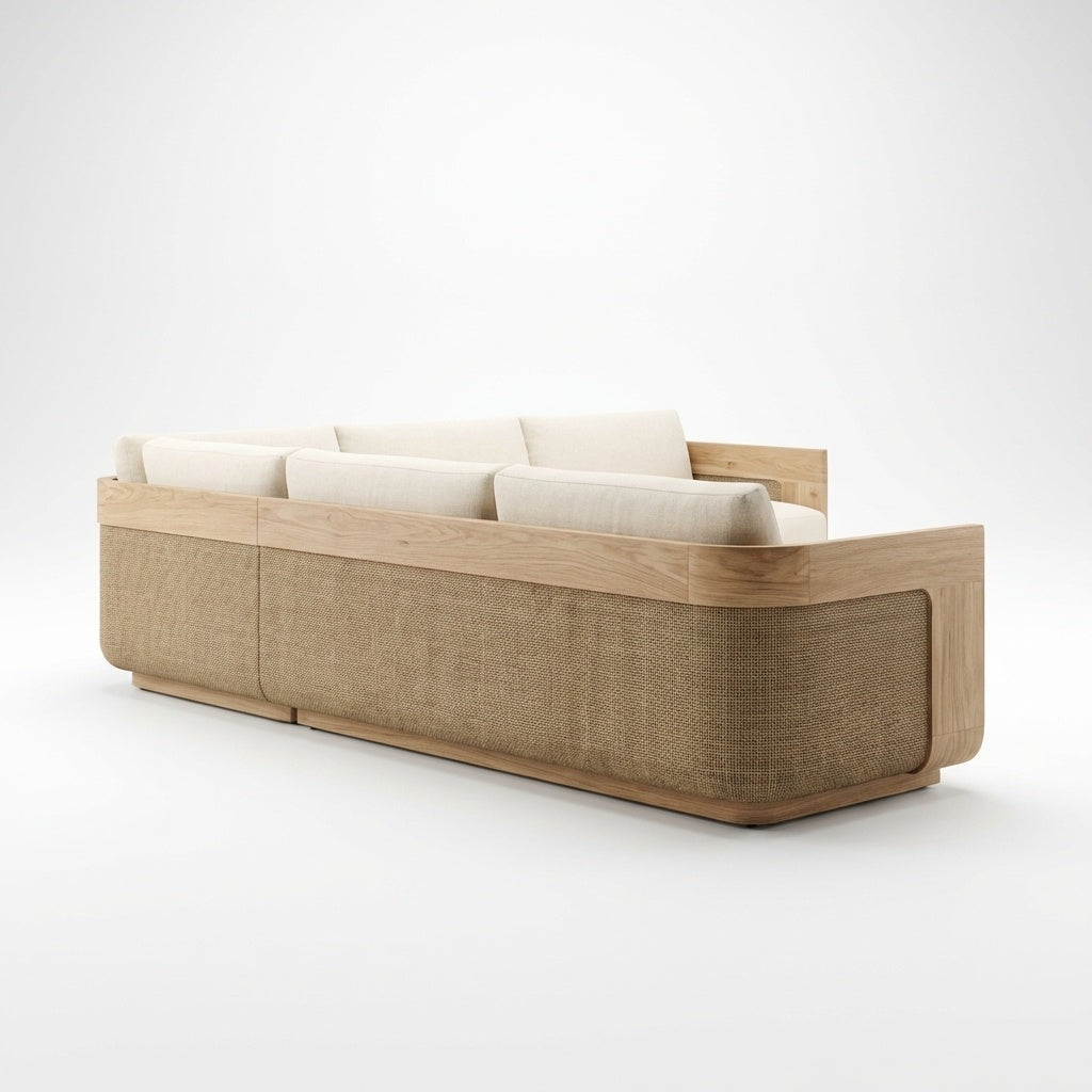 Aurelia L Shaped Sofa - Back View