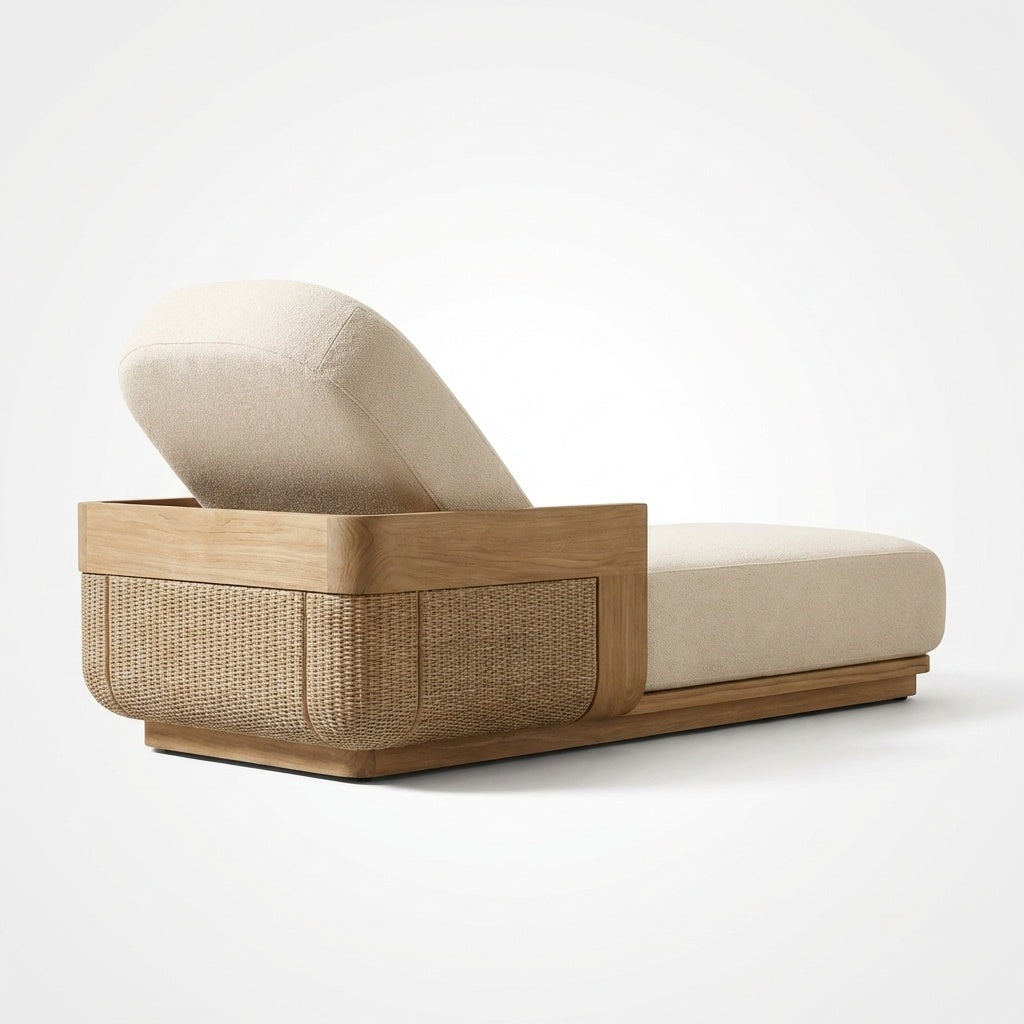 Aurelia Reclining Chaise - Back View