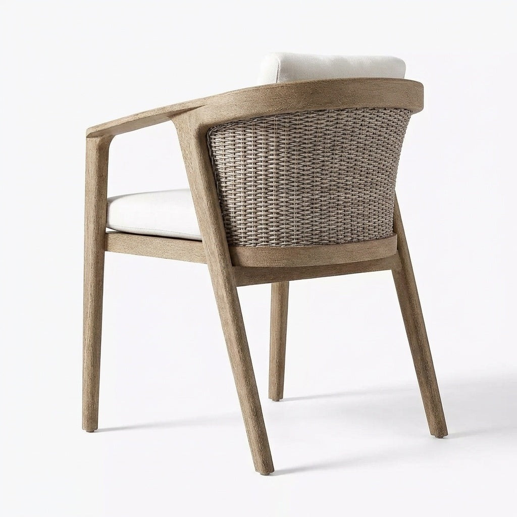 Adenza Armchair Teak - Back View