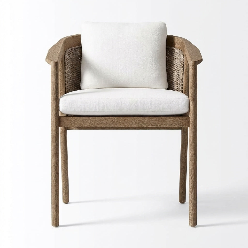 Adenza Armchair Teak - Front View