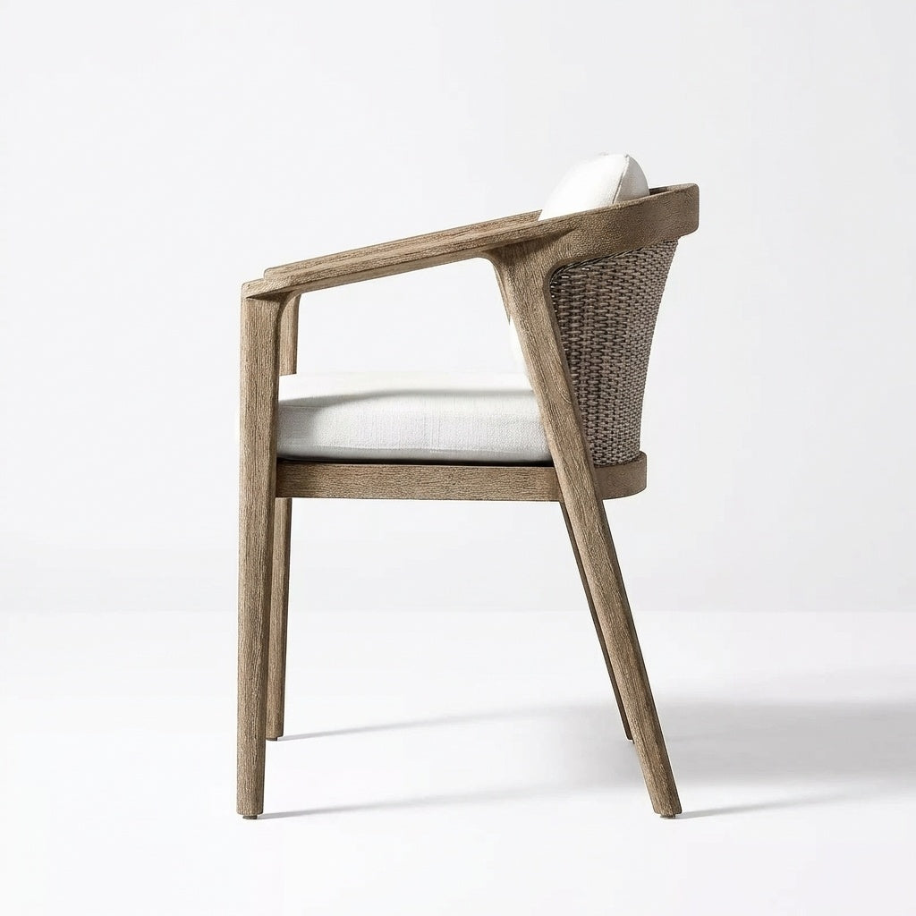 Adenza Armchair Teak - Side View