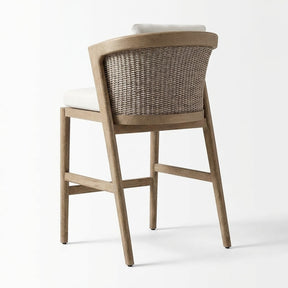 Adenza Counter Stool Teak - Back View