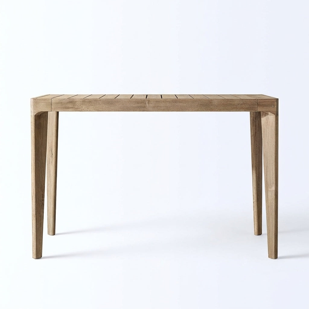 Adenza High Table Teak - Front View