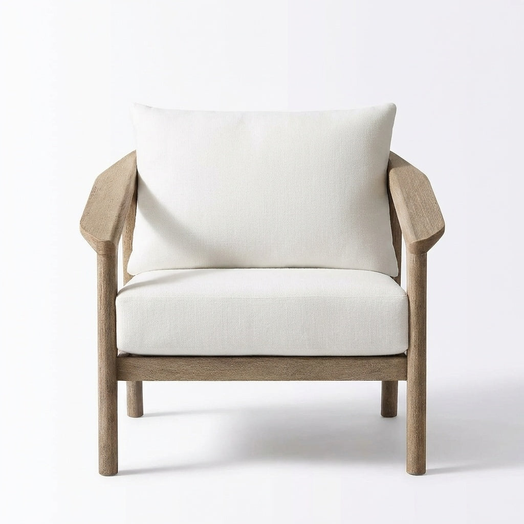 Adenza Lounge Chair Teak - Front View