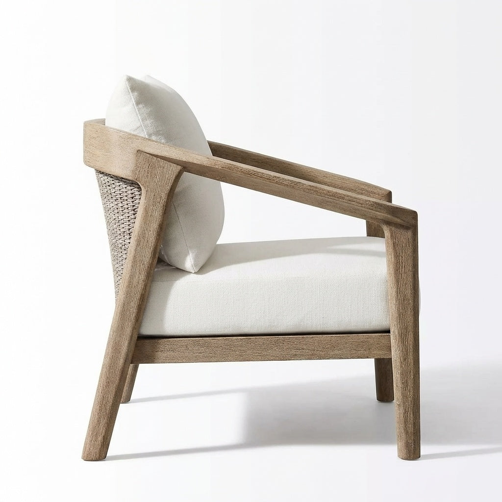 Adenza Lounge Chair Teak - Side View