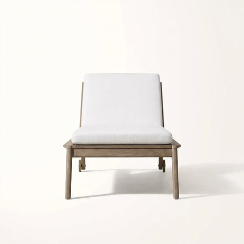 Adenza Sun Lounger Teak - Front View
