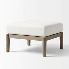 Adenza Ottoman Teak - Back View