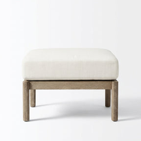 Adenza Ottoman Teak - Front View