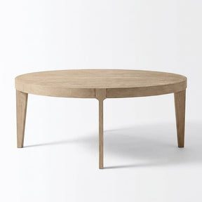 Adenza Round Dining Table Teak - Front View