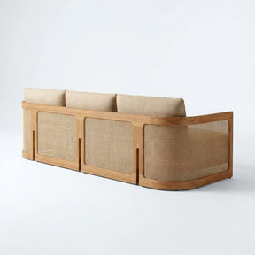 Lento Sofa Teak - Back View