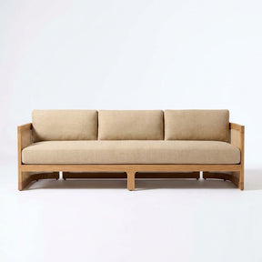 Lento Sofa Teak - Front View