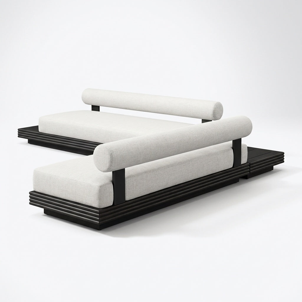 Cielo L Shaped Sofa - Back View