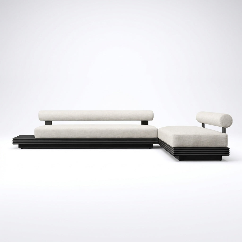 Cielo L Shaped Sofa - Front View