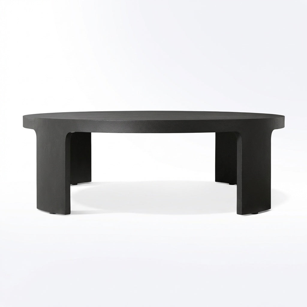 Aris Round Coffee Table - Front View