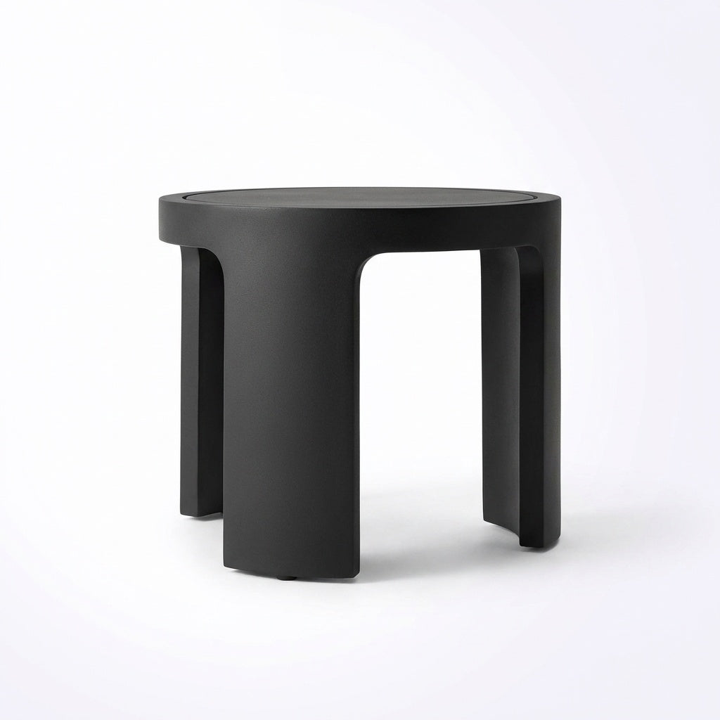 Aris Round Side Table - Back View