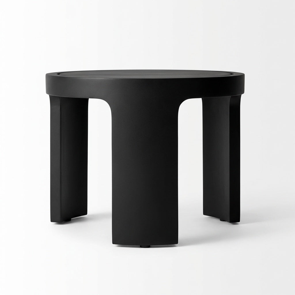 Aris Round Side Table - Front View