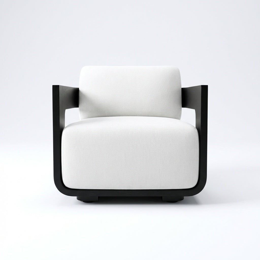 Aris Swivel Lounge Chair - Front View
