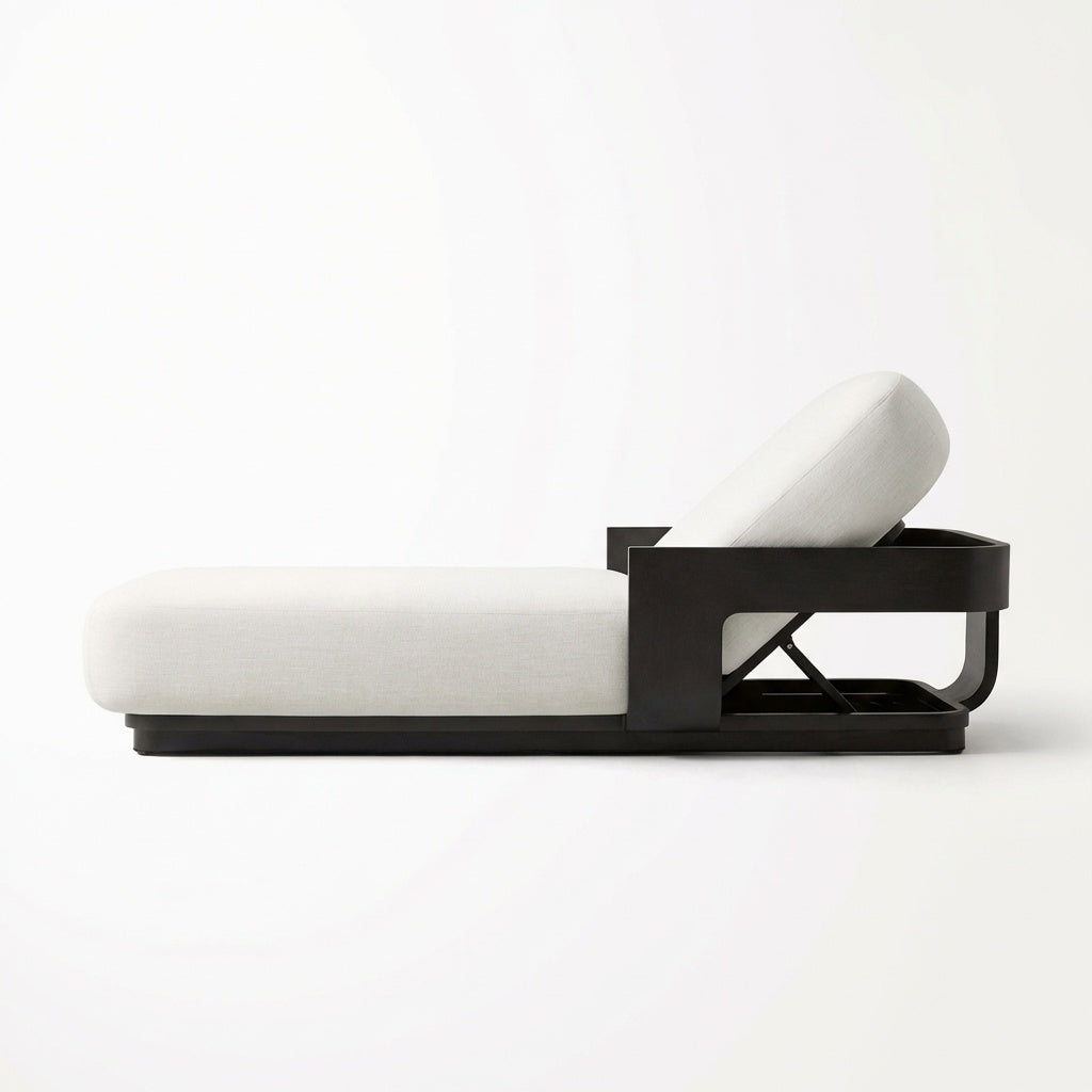 Aris Reclining Chaise - Side View