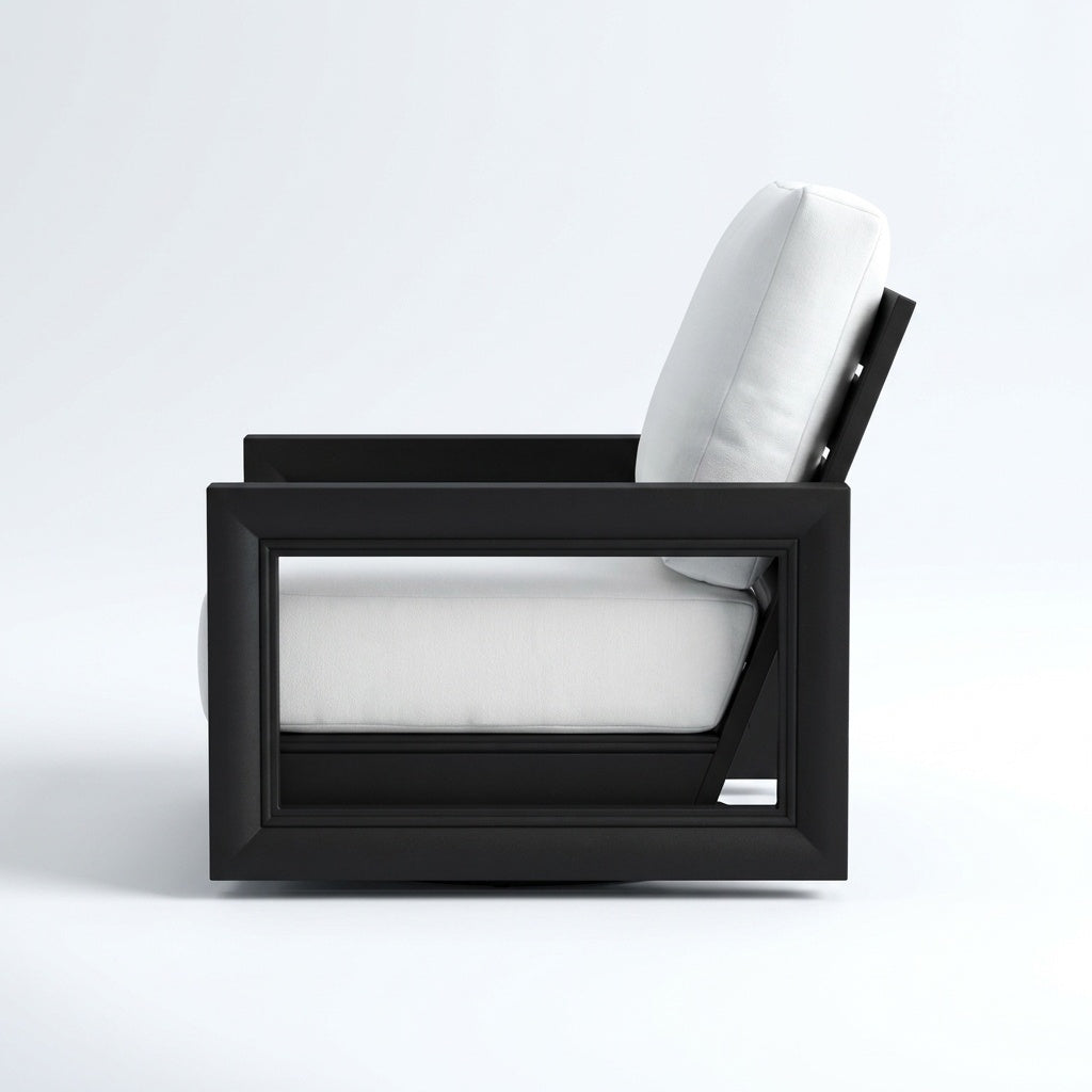 Arco Swivel Lounge Chair — side view