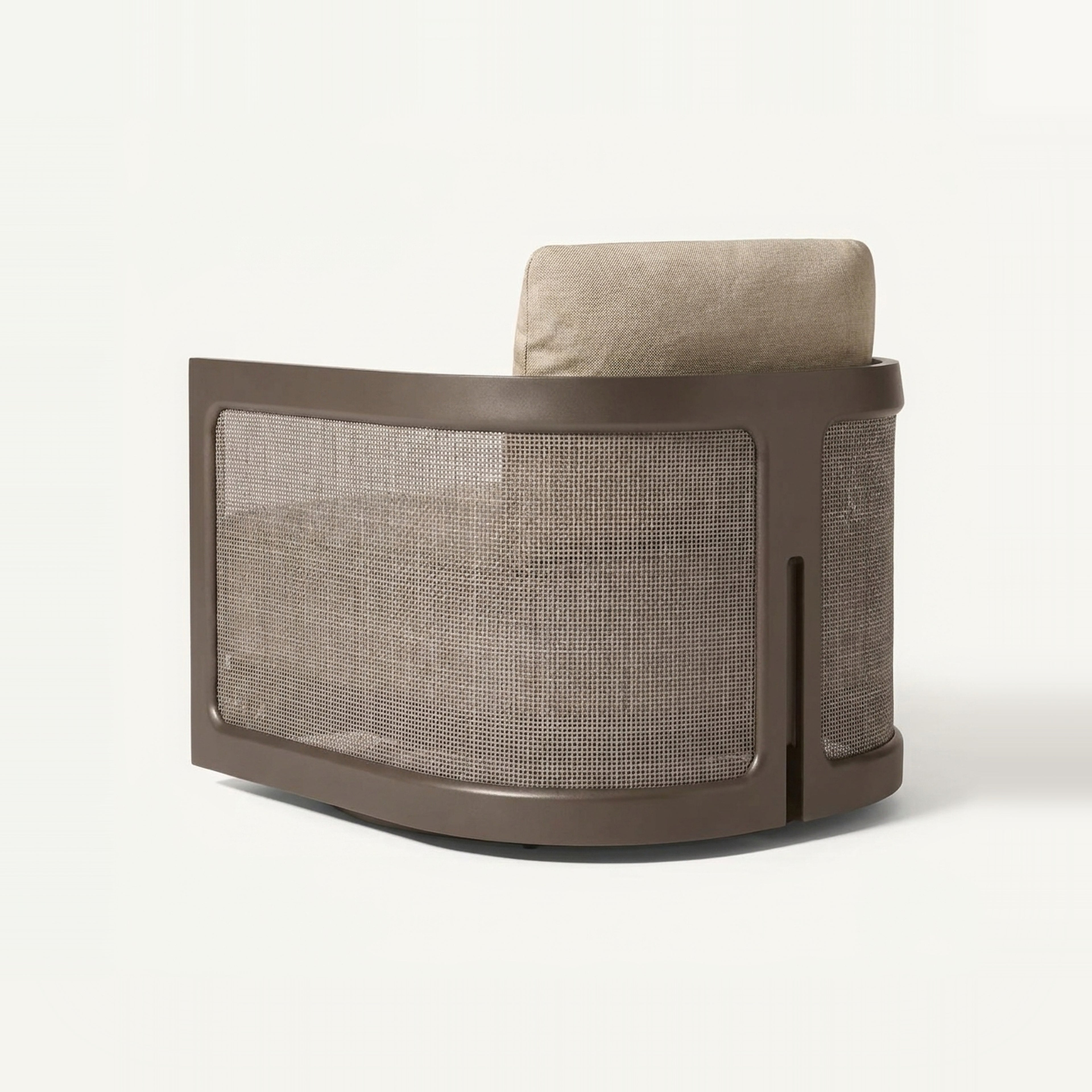 Lento Swivel Lounge Chair — back view