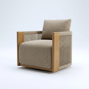Altair Swivel Lounge Chair teak hero