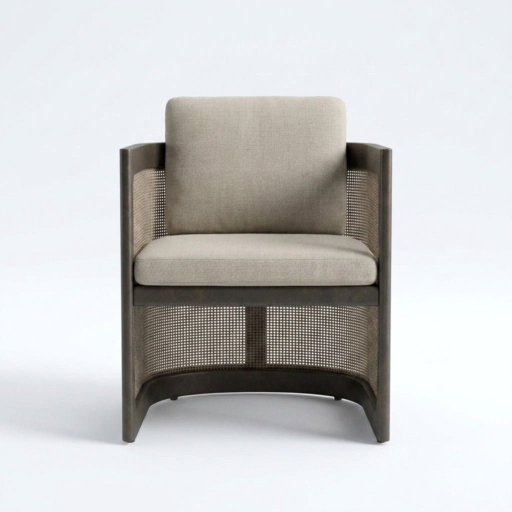 Lento Dining Armchair — front view